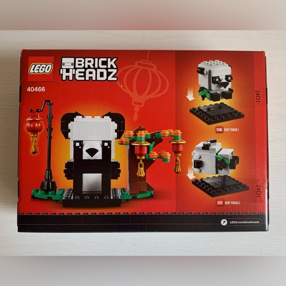 LEGO Brickheadz Chinese New Year Pandas Set 40466 - Picture 2 of 7
